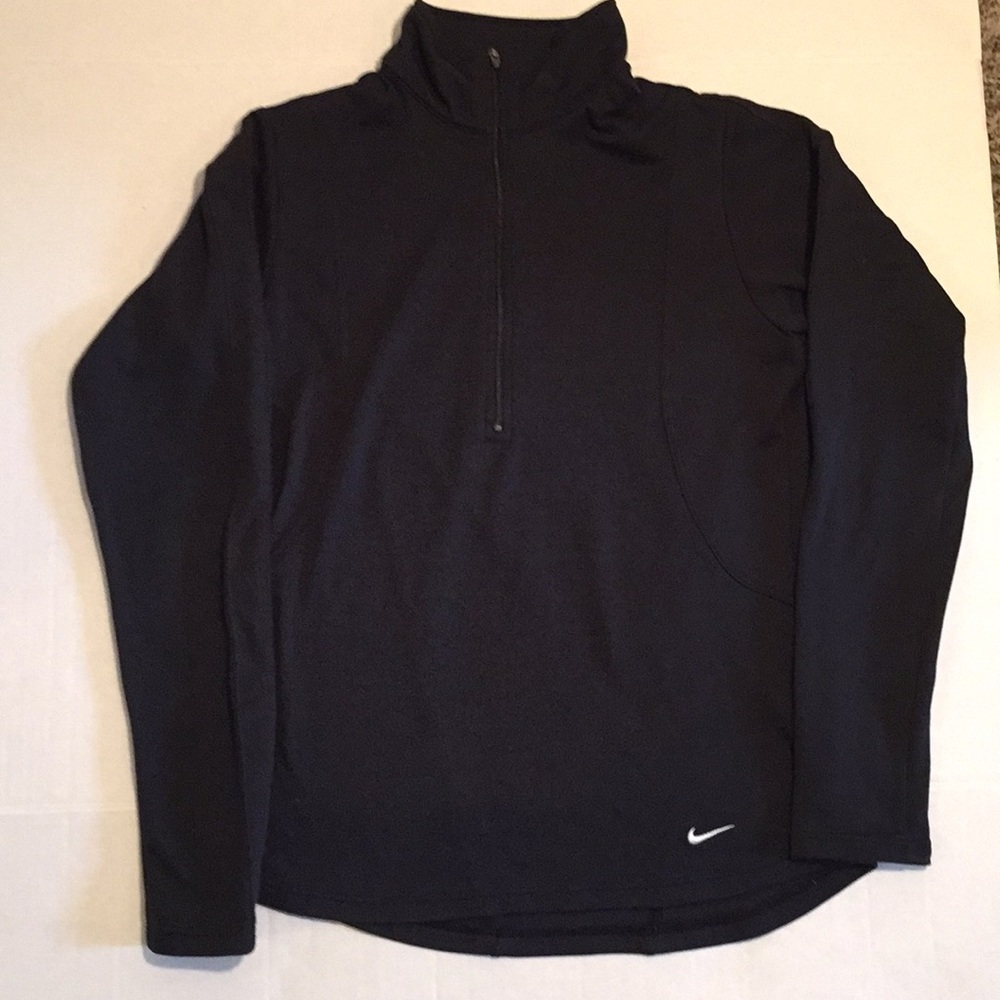 Nike Dri FiT Women Themal Zipper Top- Size S-Black